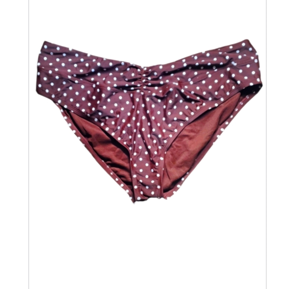 Time And Tru Women's Printed High Waist Swim Bottom